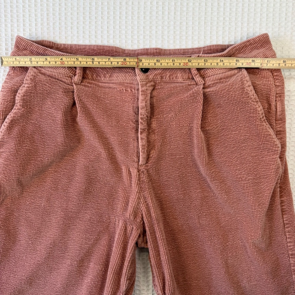 Elodie Womens XL Pink Corduroy Wide Leg Pleated Pants High Rise - Picture 6 of 8